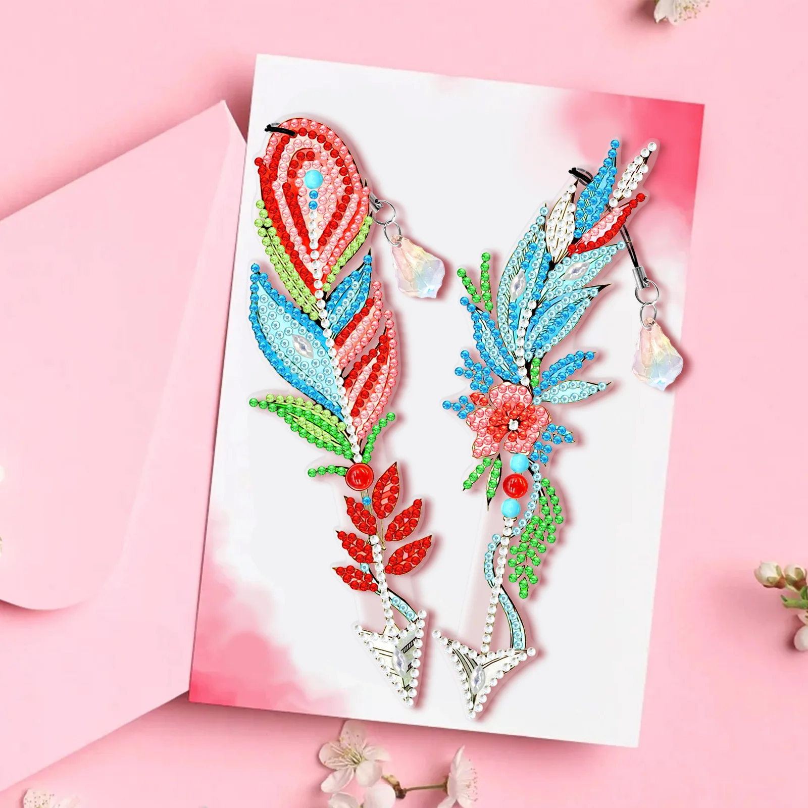 

5D DIY, алмазная живопись особой формы, закладки для фотографий, отметка, перо, форма сердца, бабочки, искусство, перекрестные стежки