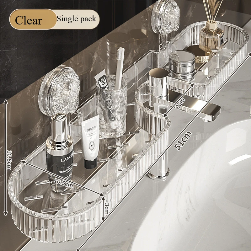 

Настенная полка для ванной с присоской