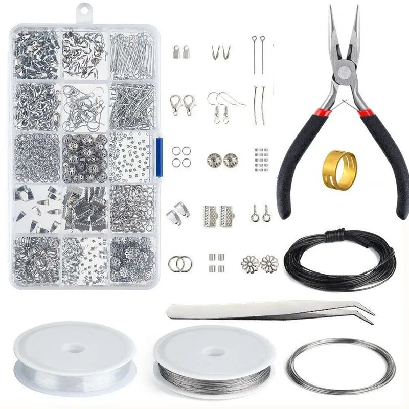 

Jewelry Making Kit Jewelry Findings Starter Kit Jewelry Beading Making and Repair Tools Kit