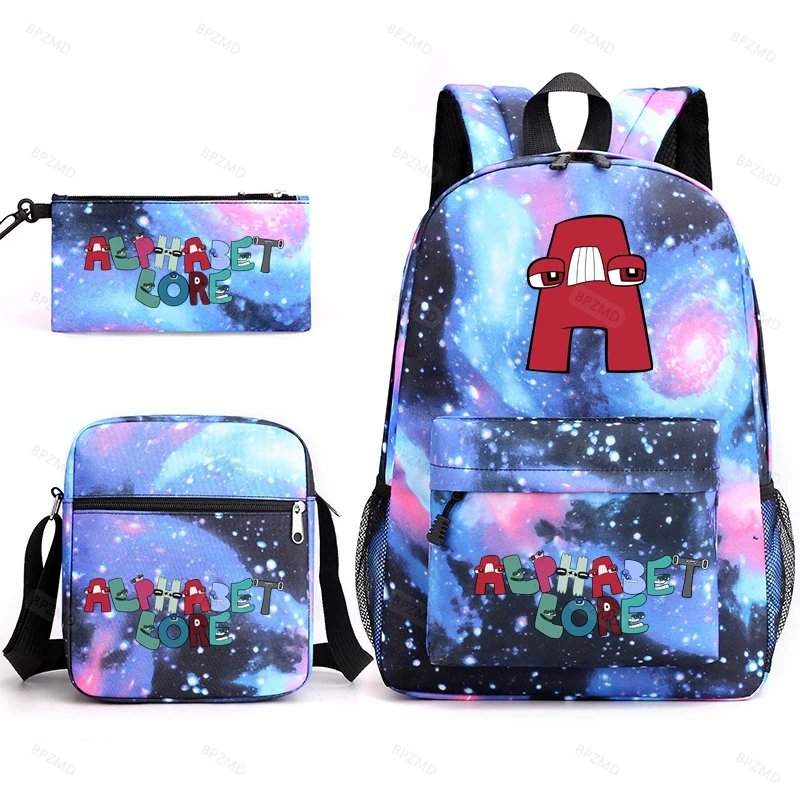 BPZMD Anime Print School Bag for Teenage Boys Girls Book Bag Casual Student Backpack School for Kids Back to College Gifts