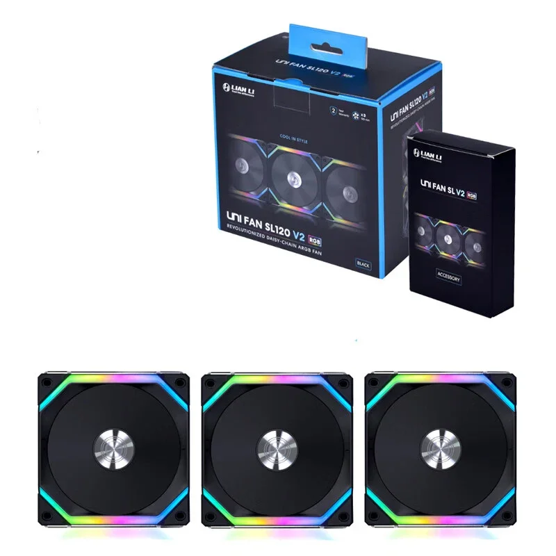 Новинка для Lian Li UNI FAN SL120 V2-3B чехол вентилятор игрового компьютера охлаждающий