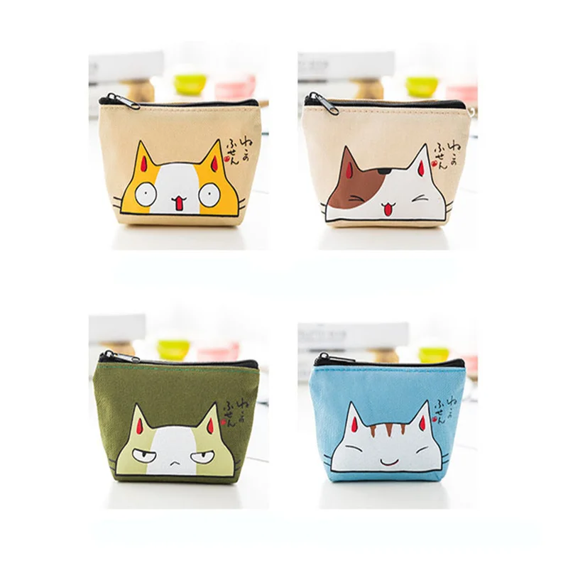 

Симпатичный кошелек для монет с мультяшным животным, женский холщовый мини-держатель для карт, маленький кошелек для монет, сумка для ежедн...