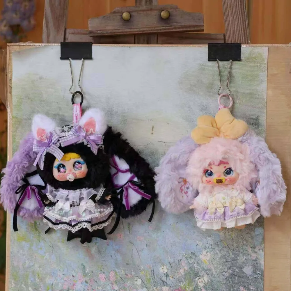Фото JIIMO Sweet Slumber Manor: Виниловые фигурки-сюрпризы в коробках, коллекция милых животных-подвесок, загадочные игрушки, куклы-зайчики, маленькие кролики №5