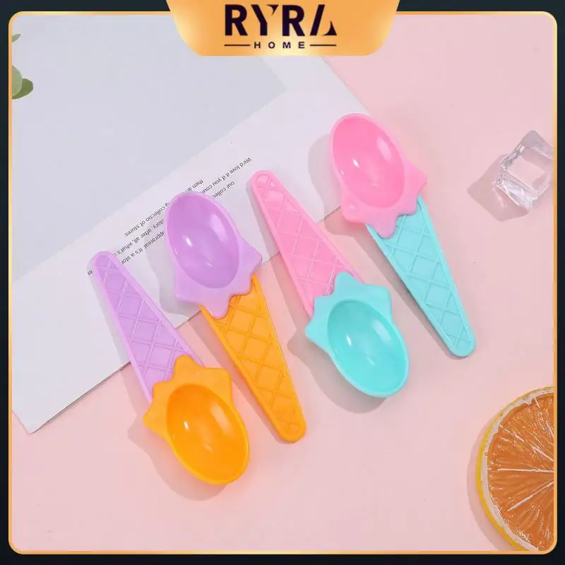 

Colored Silicone Ice Cream Spoon Reusable Heat-resistant Non Stick Rice Spoon Kitchen Utensils Tableware Cooking Tools Tableware