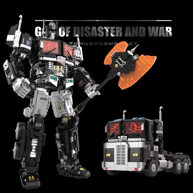 

3568PCS Hasbro Building Blocks Transformers Dark Optimus Prime Action Figures Bricks Educational Toys Gifts For Children
