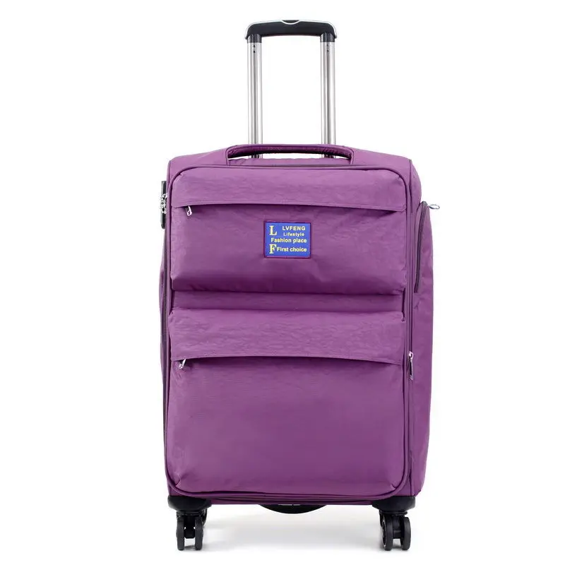 New Boarding Case 20 Inch Oxford Cloth Luggage  Universal Wheel Trolley  Travel  Password Canvas Case