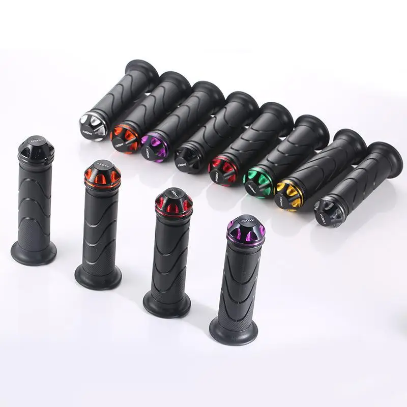 

1 Pair Motorcycle Hand Grips Handlebar Throttle Grips Anti-slip Handle Decoration Modified Parts For Scooter