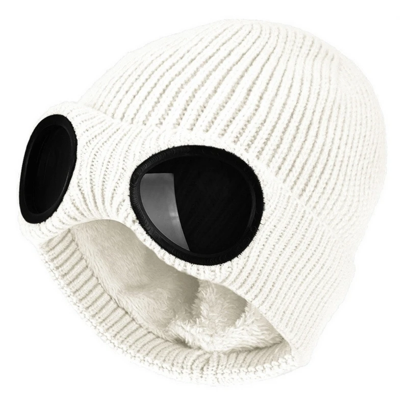 

Ski Hat With Goggles Ski Goggle Beanie Funny Beanie Crochet Hat Knitted Beanie Hat Party Hat Skulli Beanie Hat DXAA