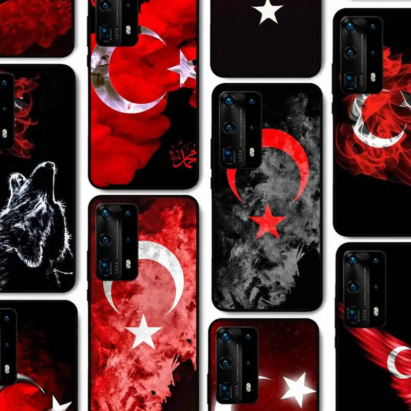 

Turkey flag Phone Case for Huawei P30 40 20 10 8 9 lite pro plus Psmart2019