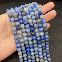wholesale natural stone blue aventurine beads 6mm 8mm 10mm charm jewelry ladies diy necklace bracelet earrings accessories