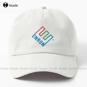 Enron Logo Dad Hat Funny Caps For Men Personalized Custom Unisex Adult Teen Youth Street Skateboard Cartoon Denim Color Harajuku