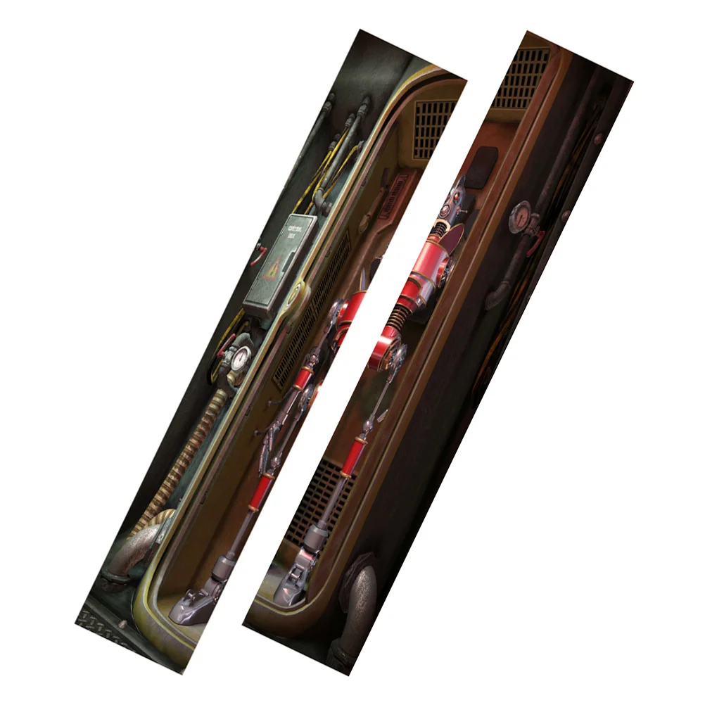 

3d дверные наклейки, клейкие съемные: 2 листа, Современные Настенные обои, пленка, настенные наклейки для спальни, гостиной, дома