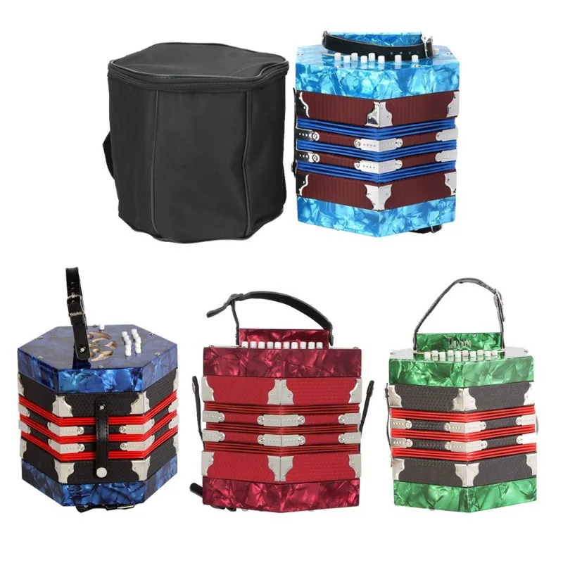 

IRIN20 Key 40 Tone Hexagonal Accordion Professional Exam Performance Level Accordion Teaching Practice Instrument Wholesale