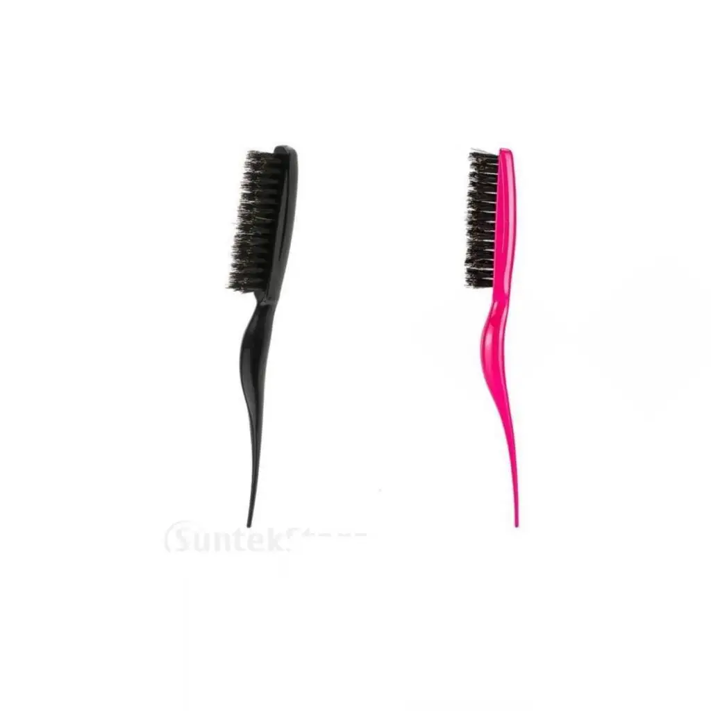 

2x Teasing Hair Brushes Portable 3 Row for Hair Styling Home