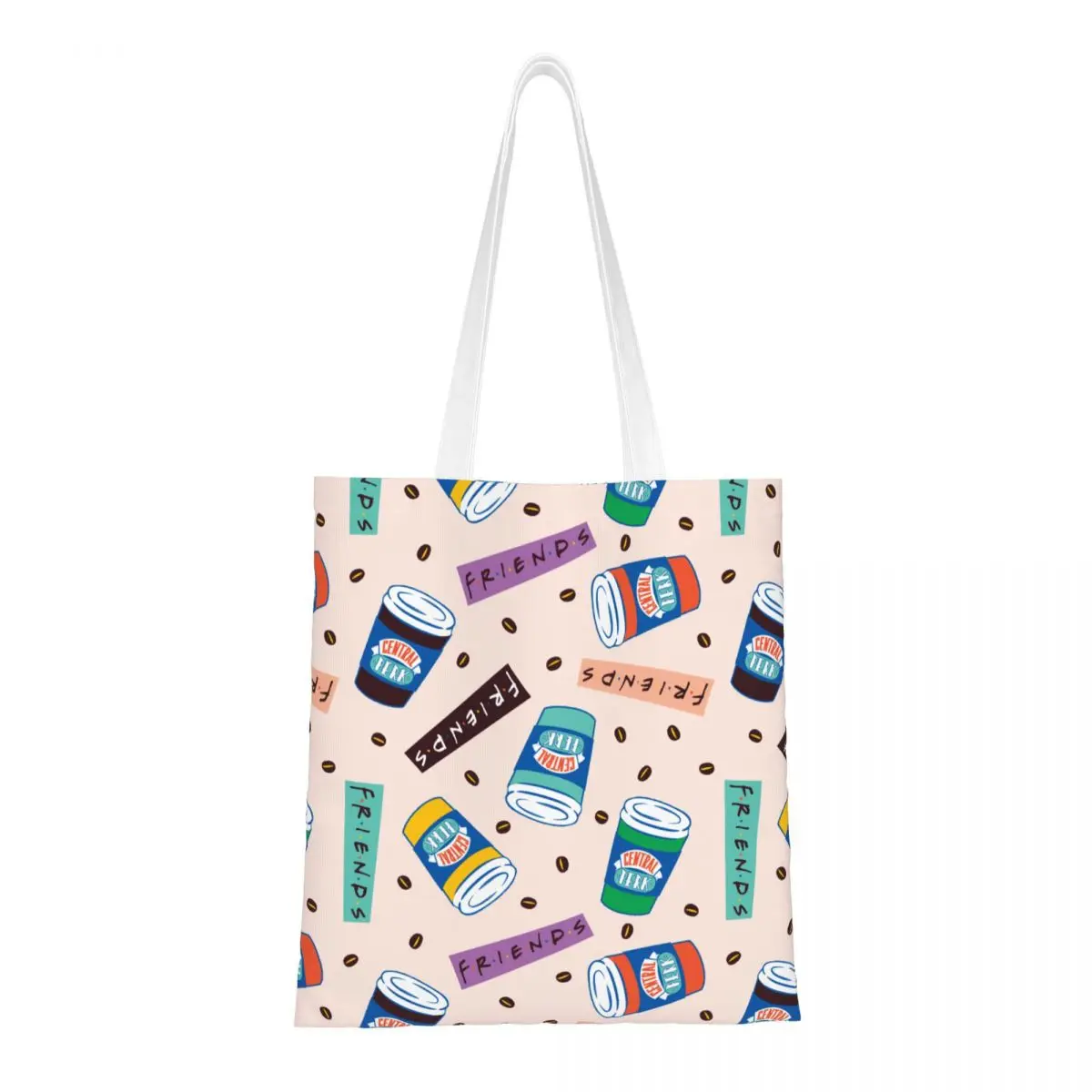 Яркие кофейные сумки-тоут Center Perk женская сумка складная через плечо для колледжа