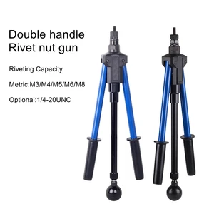 Ручная заклепочная гайка инструменты M3 M4 M5 M6 M8 заклепка с двойной ручкой