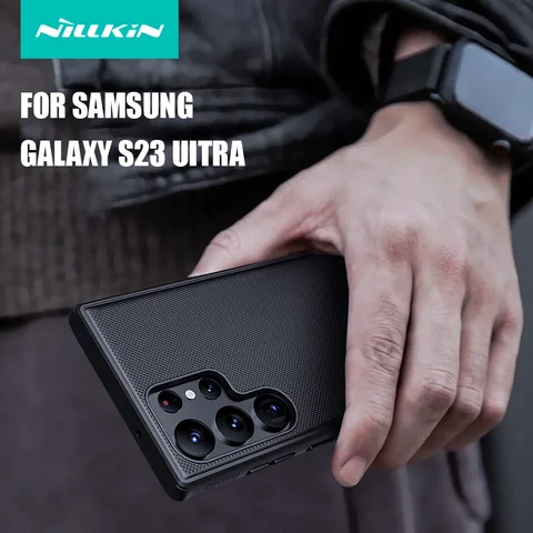 Противоударный чехол Nillkin с защитой от царапин для Samsung Galaxy S23 Ultra/S23+/S23/S22 Ultra Bump Текстурированный тонкий слип-чехол