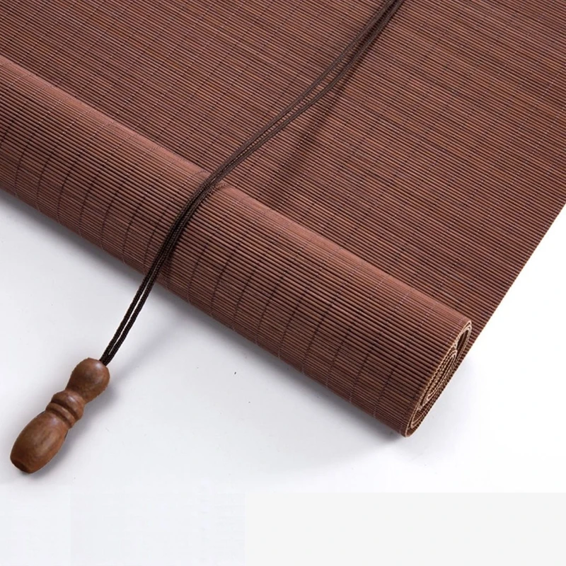 Легко устанавливаемые бамбуковые роликовые шторы затемняющие для окон дневной