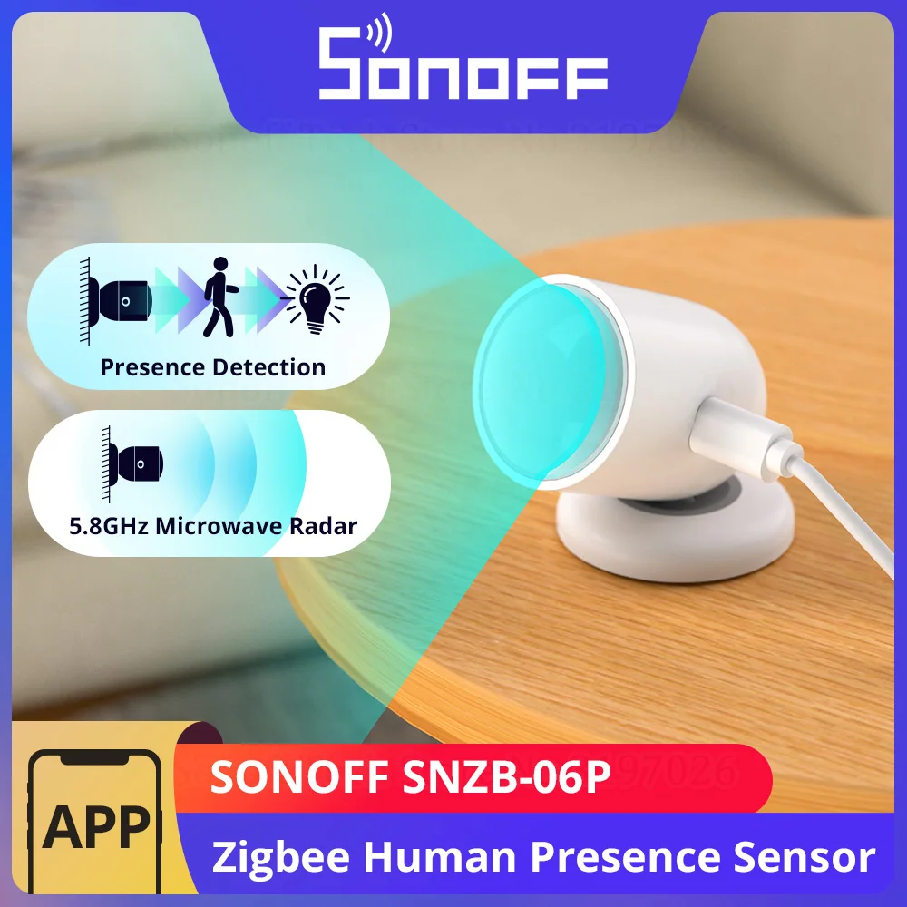 Датчик присутствия человека SONOFF SNZB-06P Zigbee