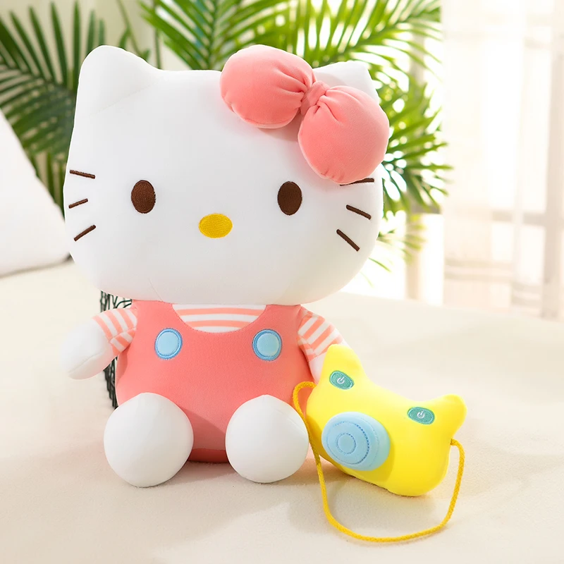 

60 см милая мягкая камера Hello Kitt плюшевые игрушки Kawaii кошка офисная Подушка Удобная подушка детский Декор Рождественский подарок хлопковая к...