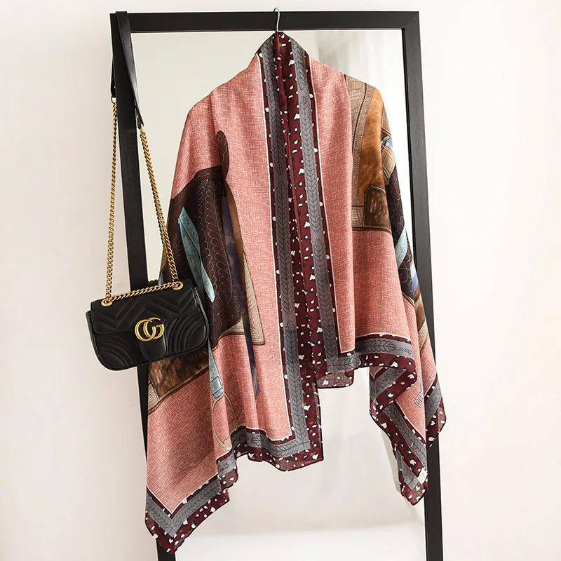 

2022 Lady Shawls Design Print Zebra Striped Women Cotton Feeling Scarf Hijab Foulard Pashmina Wraps Female Winter Scarves