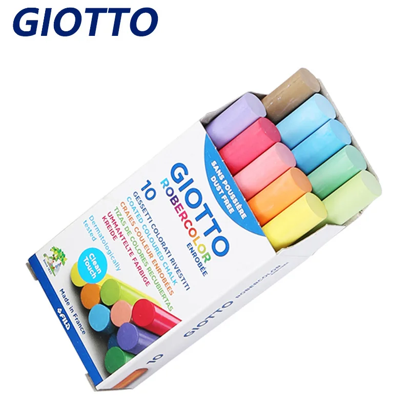 

Оптовая продажа, Gi0Tto, учитель Qiduo, детские подарки, грязные ручки, 10 шт. в упаковке, классный цветной мел без пыли