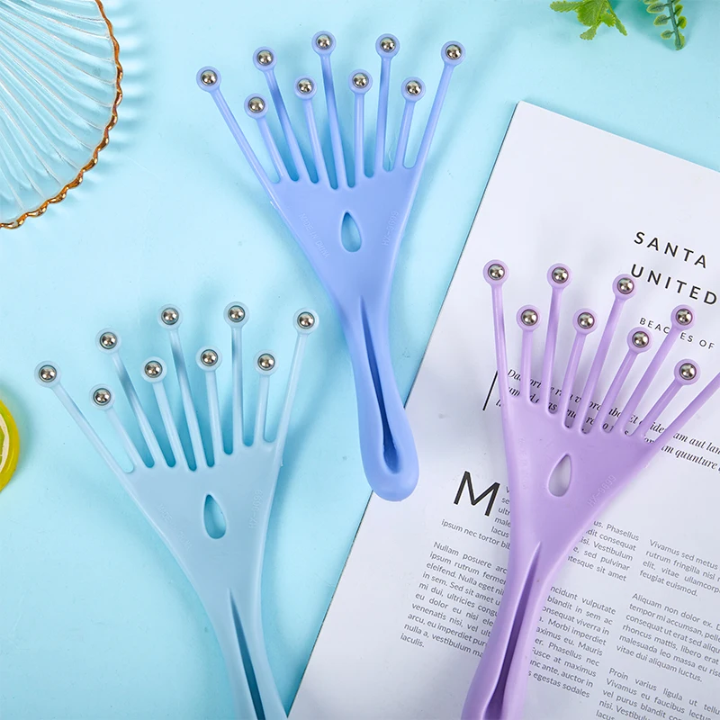 Массажер с 9 когтями для головы обтекаемый валик расслабления тела кожи роста