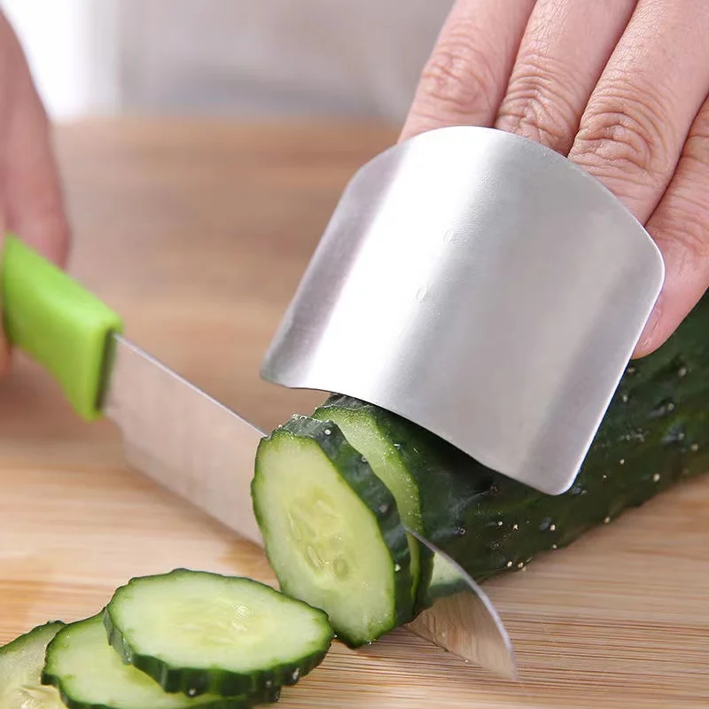 

Stainless Steel Finger Guard Finger Hand Cut Hand Protector Knife Cut Finger Protection Tool Kitchen Cooking Knives Accessories