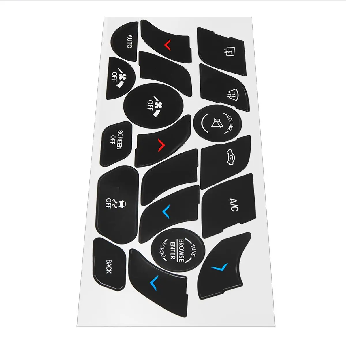 

Автомобильная наклейка s 1x Автомобильная Кнопка A/C, наклейка для восстановления пуговиц Chrysler 200 2014 2015 2016 2017, декоративная наклейка для ремонт...