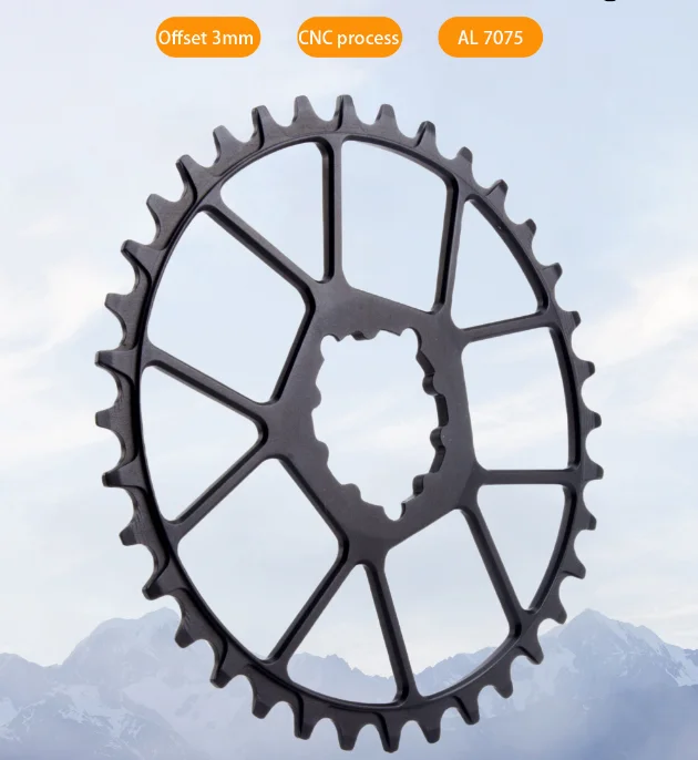 Велосипедная звездочка MTB смещенная 3 мм 32/34/36/38T для горного велосипеда 10 11