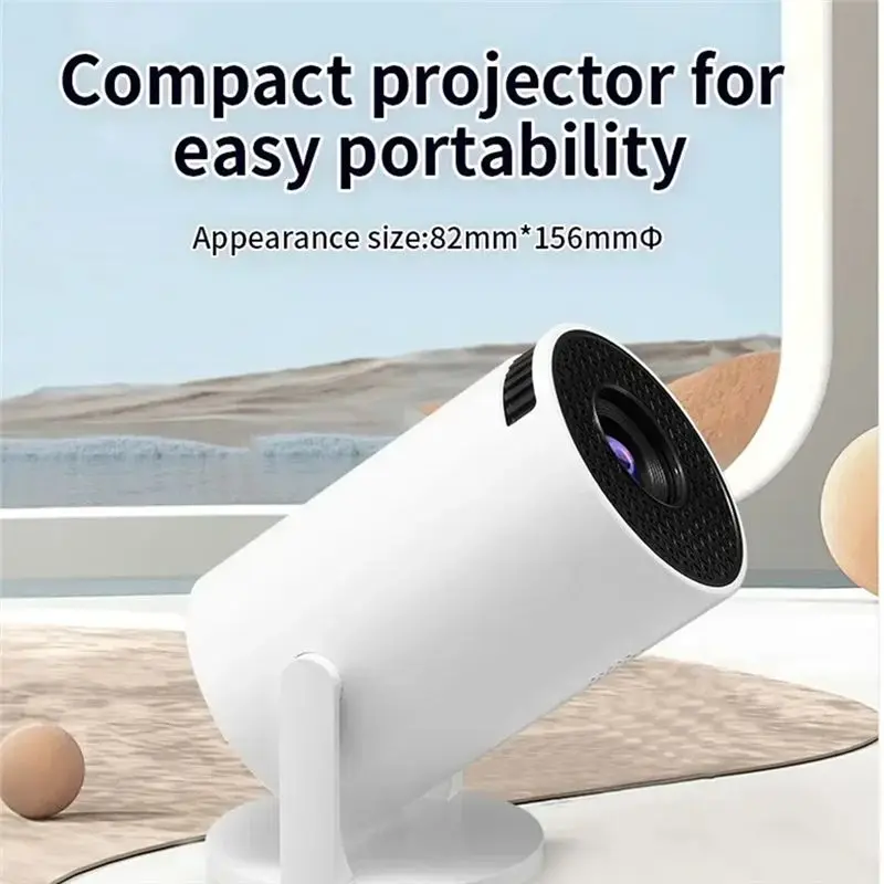 Портативный проектор ABKQ-LED 1080P M5 для телефонов Android, USB-приставок для ТВ, ноутбуков, с европейской вилкой (art.: 3920d8028e2e1) - 3920d8028e2e1