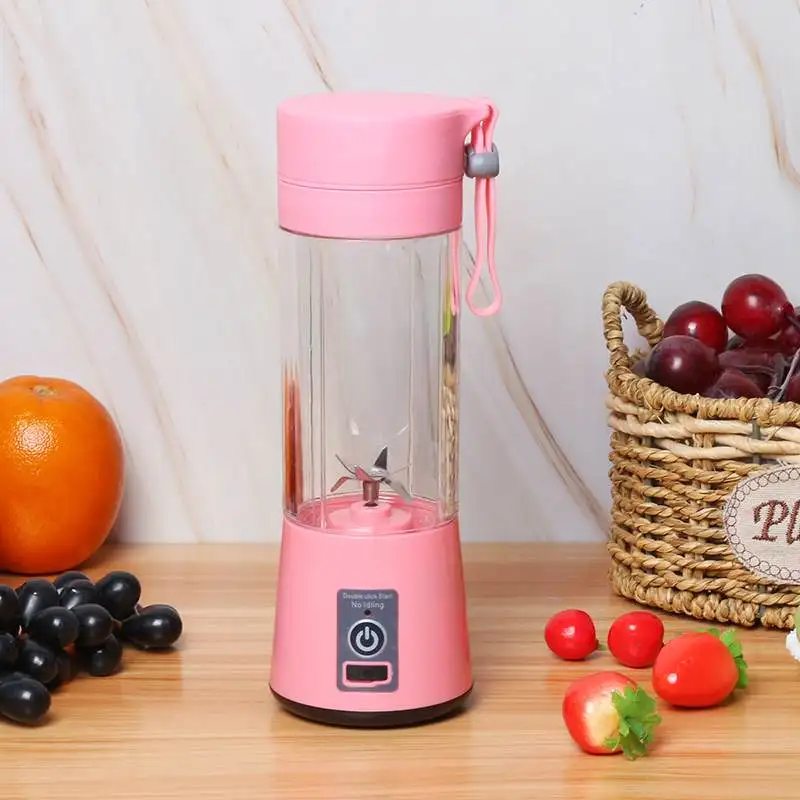 

380ml 6/4 Blades Portable Electric Fruit Juicer Home USB Rechargeable Smoothie Maker Blenders Machine Sports Bottle Juicing Cup