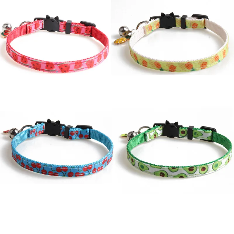 

Cute cat collar Moon Star pendant adjustable puppy kitten necklace Fruit pattern cat rabbit collar