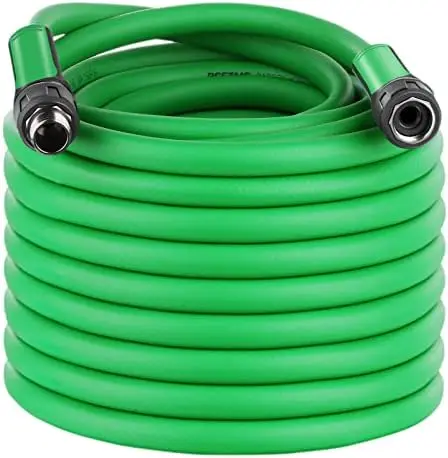 

POPTOP 100ft Garden Hose, 5/8\u201D Hybrid Water Hose with Swivel Grip Handle, Kink Free | Drinking Safe | Heavy Duty | Lightwei