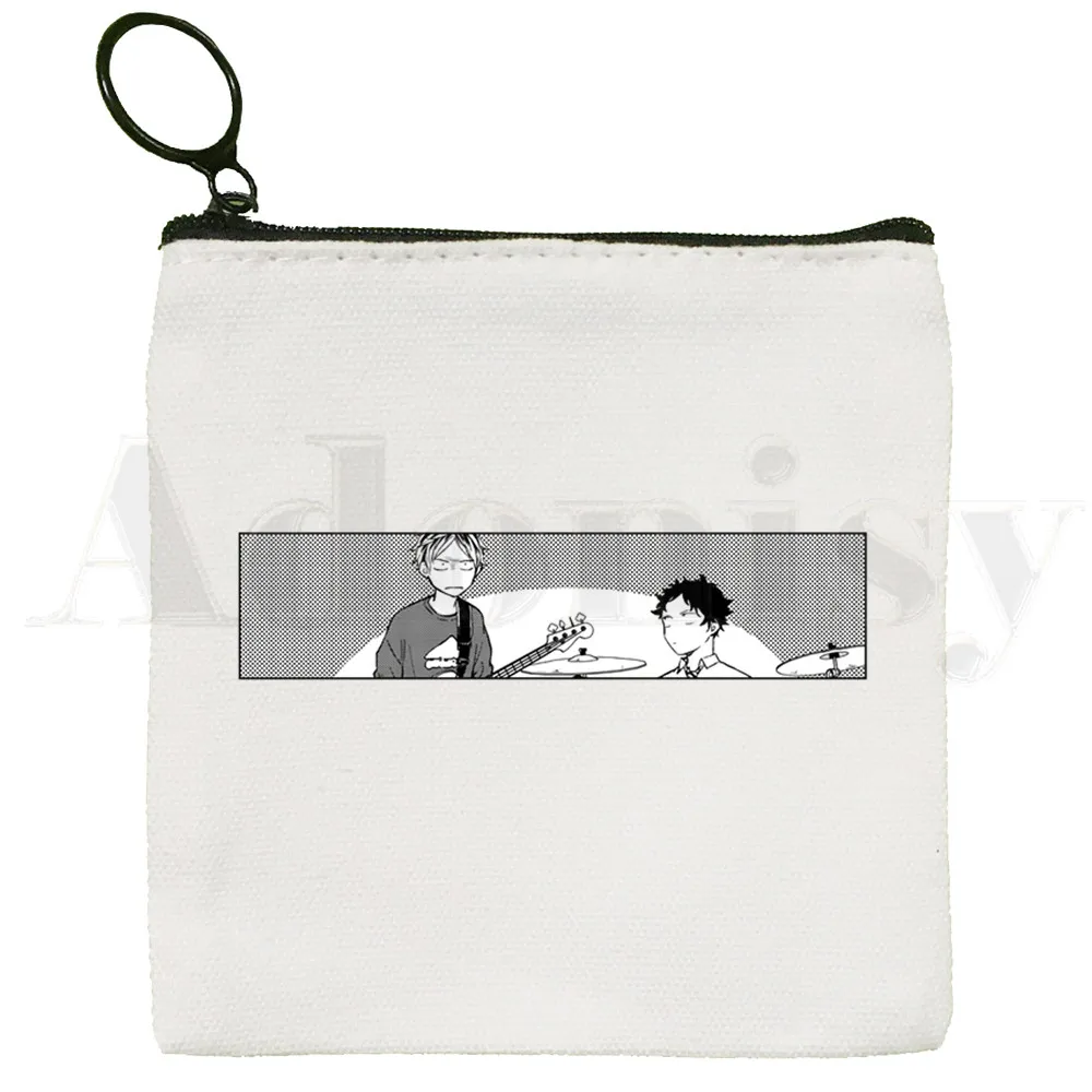 Yaoi Bl Given Anime Manga Music Mafuyu Cute Mini Coin Purse Canvas Student Wallet Coin Case Zipper Hand Female Key Case