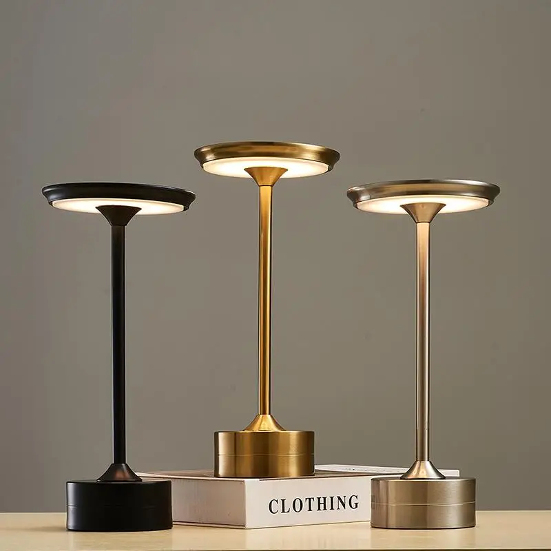

Cordless Bar Table Lamp Touch Dimming Usb Rechargeable LED Night Light Decoration Atmosphere Lamps For Hotel/Cofee/Restaurant