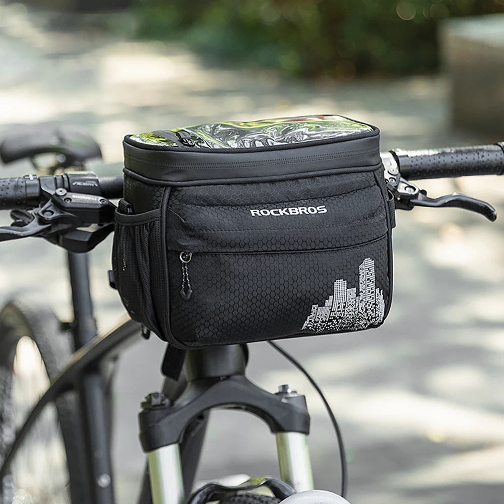

Велосипедная сумка Rock Brothers, сумка на седло для сенсорного экрана горного велосипеда, с передней перекладиной, аксессуары для верховой езды
