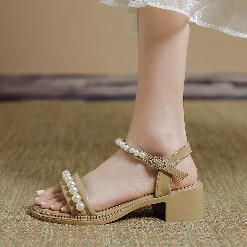 

Shoes Low Ladies' Slippers PU Rome Slides Hoof Heels Rubber Fabric Shoes Low Ladies' Slippers Rubber PU Slides Hoof Heels Rome