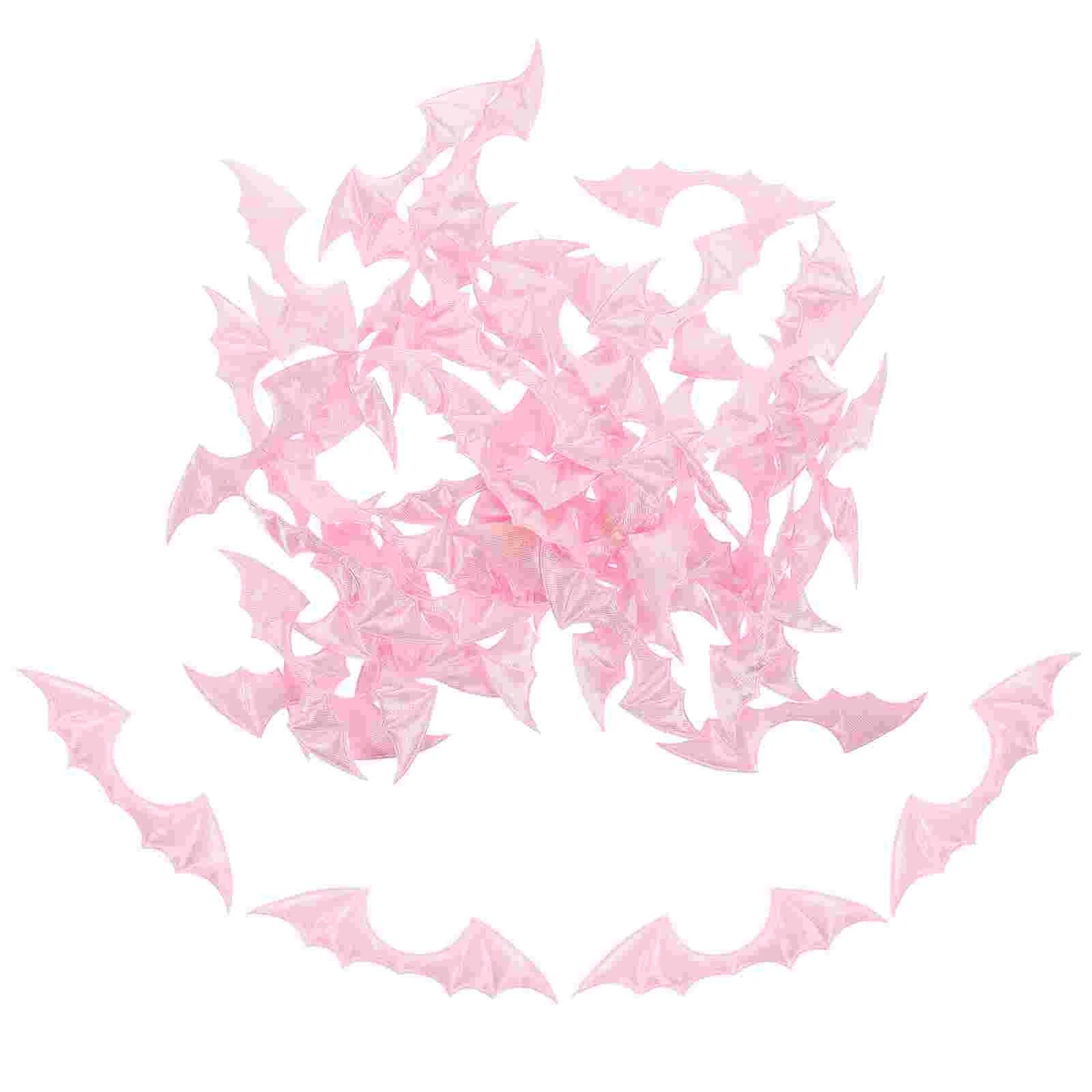 

50 Pcs Garment Headdress Halloween Decor Wing Costume Pink Bat Clothes Multi-function Coat