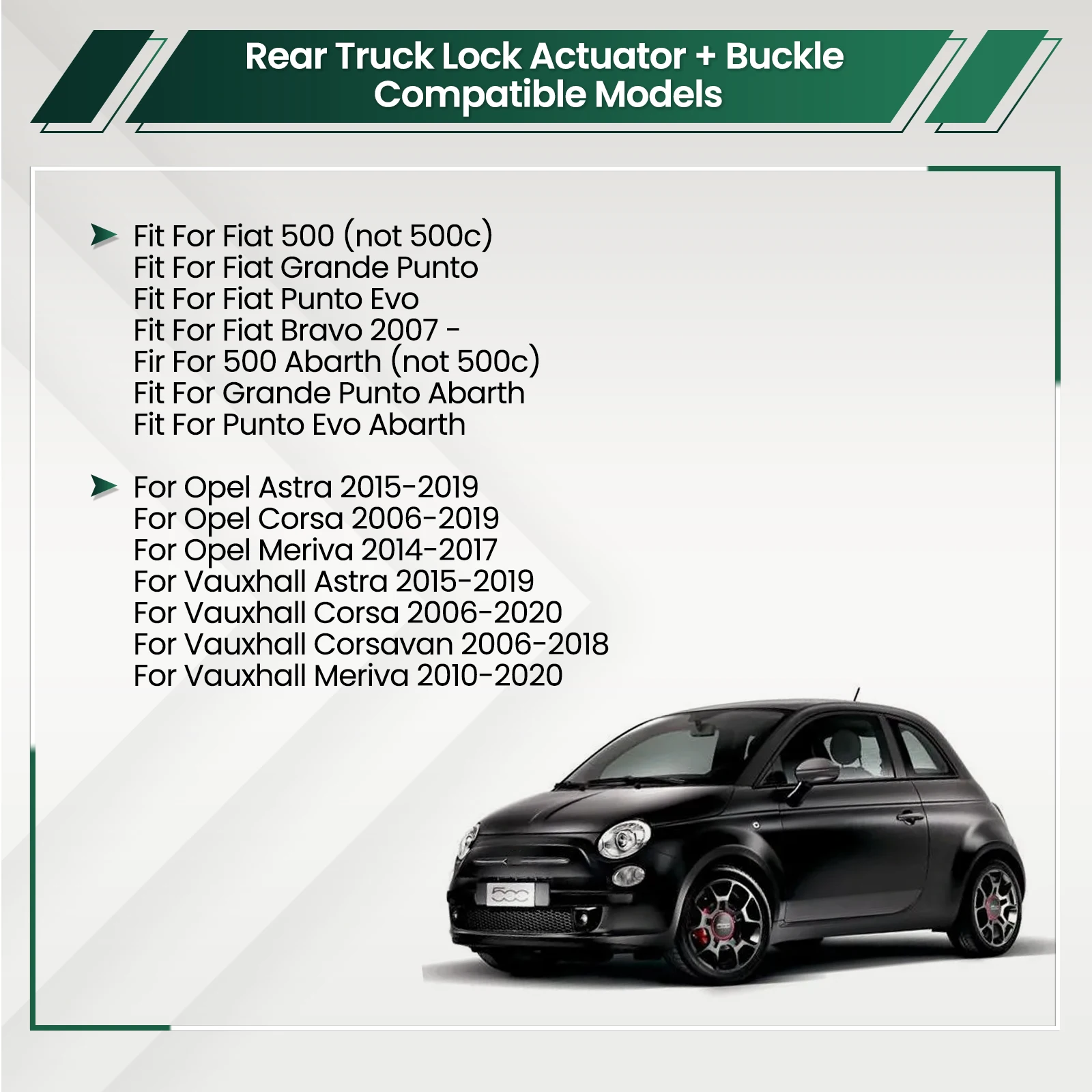 Привод для замка двери хэтчбека задняя дверь фотозащелка 55702917 Fiat 500 Grande Bravo Punto Evo