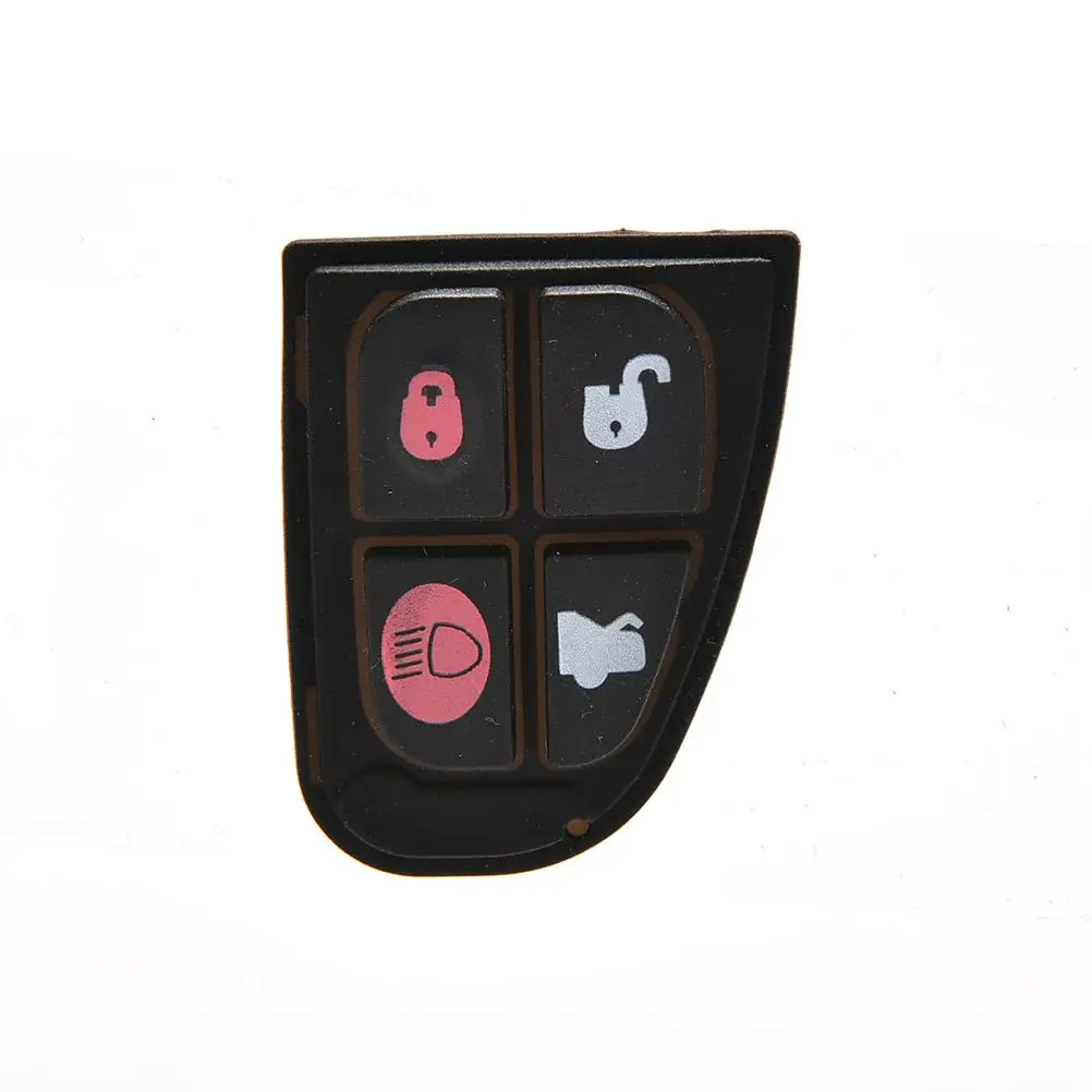 

1PCS Hot Selling High Quality Black 4 Button Rubber Pad Remote Key Fob Replacement For Jaguar S X XJ XK TYPE
