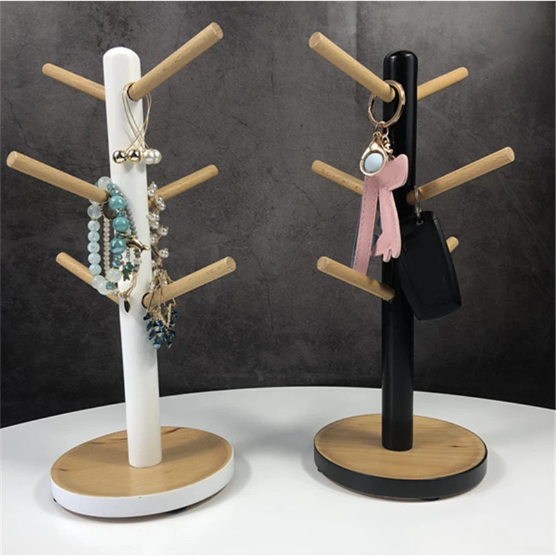 

Скандинавская деревянная подставка для кофейной чашки, стеллаж для хранения чая, органайзер для украшений, держатель для чашки в виде ветки...