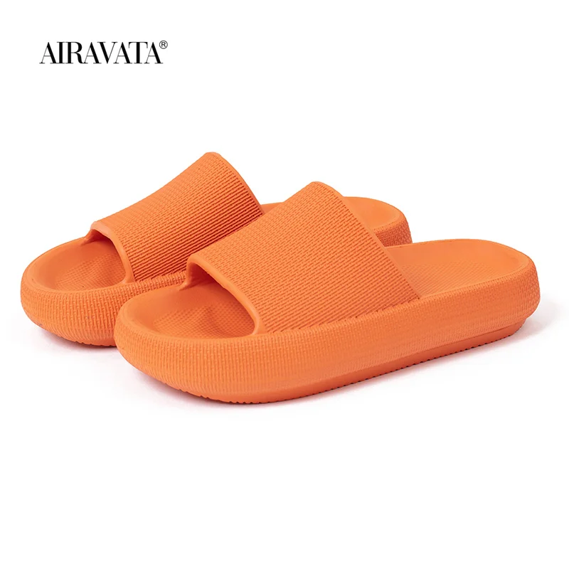 Women Men Indoor Thick Platform Slippers Bathroom Soft EVA Anti-slip Colorful Lovers Home Floor Slides Ladies Summer Sandals