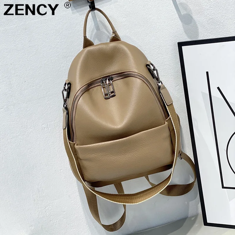 

Женские рюкзаки из 100% натуральной телячьей кожи, рюкзаки с верхним слоем из натуральной воловьей кожи для книг, рюкзак с двумя функциями, сумки на одно плечо