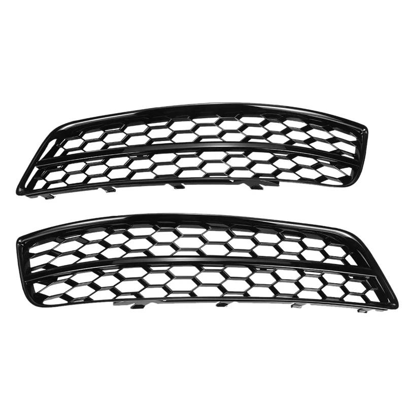 

Black HONEYCOMB Car Front Fog Light Grill Cover for- A3 8P 2009-2013 8P0807682J / 8P0807681AA T94 Honeycomb Grille