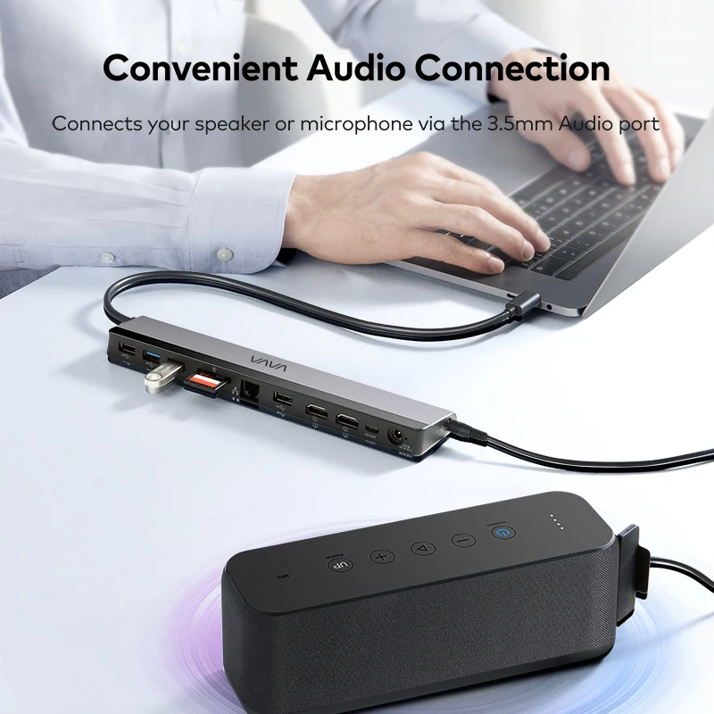 Док-станция VAVA USB 3 0 C 12 в 1 с двойным адаптером 4K HDMI | Компьютеры и офис