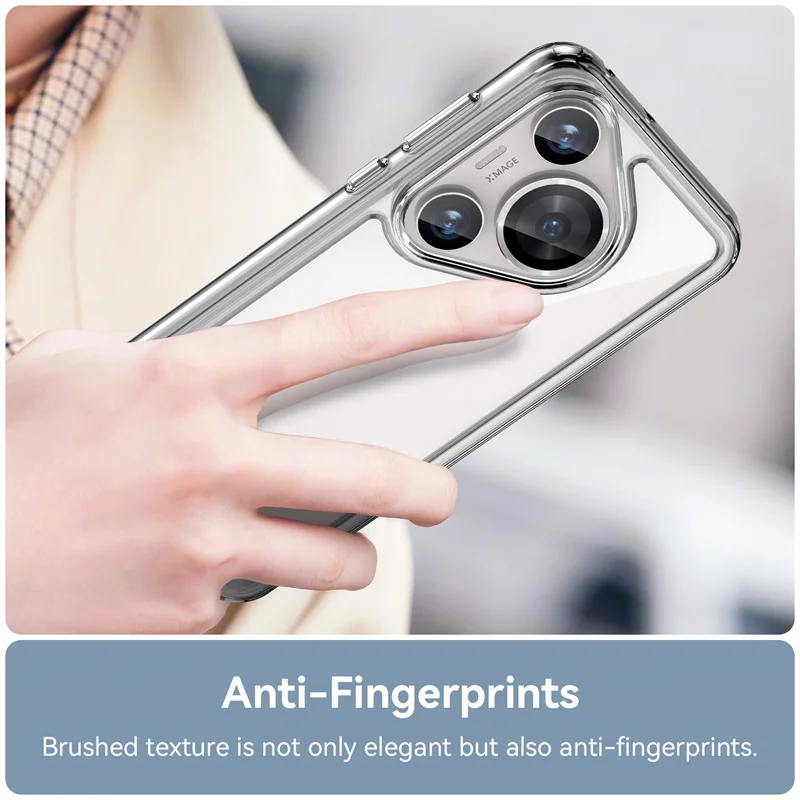 Чехол для Huawei Pura 70 Pro HBN-LX9 силиконовый бампер из ТПУ прозрачная Противоударная