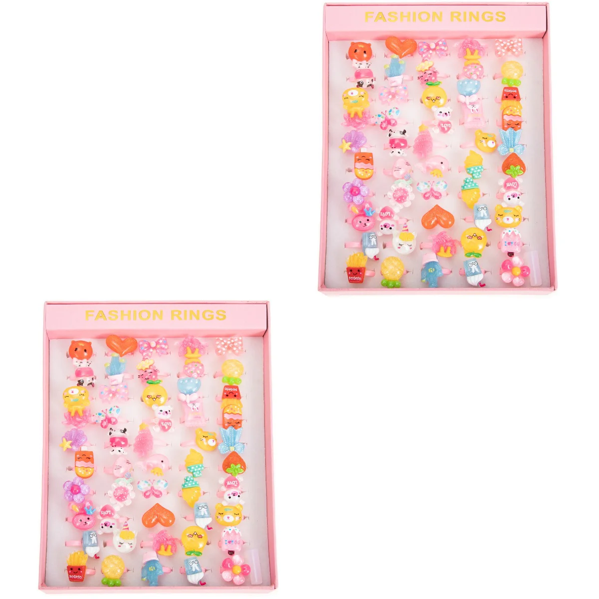 

Children's Ring Kids Gift Cartoon Party Lovely Finger Jewelry Resin Toy Princess