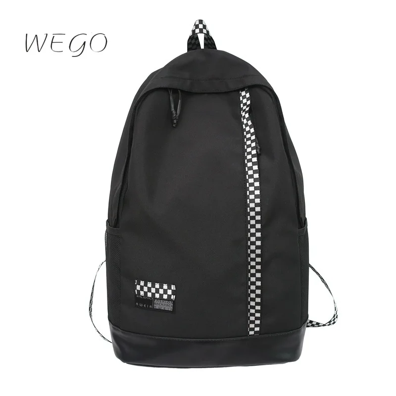 Новый простой модный школьный рюкзак в японском стиле в виде шахматы и карт с отделением для карт для отдыха и путешествий мужской рюкзак
