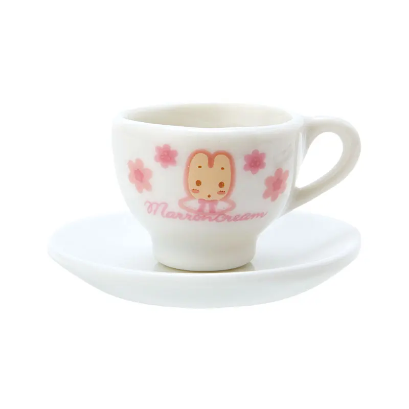 

Tuxedosam Marron Cream Mini Ceramic Tea Cup Plate Cute Dollhouse Miniature Anime Kawaii Kitchen Toys Girls Toys for Kids